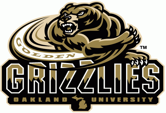 Oakland Golden Grizzlies 2002-2011 Secondary Logo diy DTF decal sticker